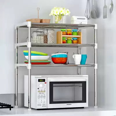 Length 60 wide 30 high 65 platform shelf Kitchen microwave oven rack Desktop Wrought iron storage shelf Seasoning shelf