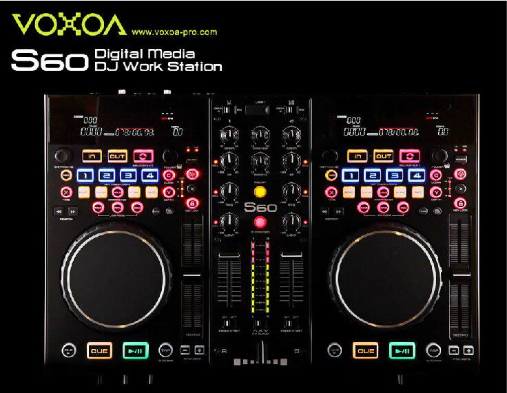 VOXOA-S60 Digital DJ Controller Digital Disk Send Machine Pack spot plate