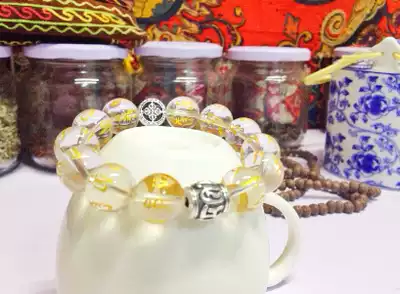 (Back to that era No 82)JO's winding art gilt six-character truth white crystal hand