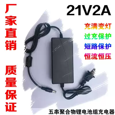 21V2A lithium battery pack smart charger polymer 18650 five strings constant current constant voltage 18V