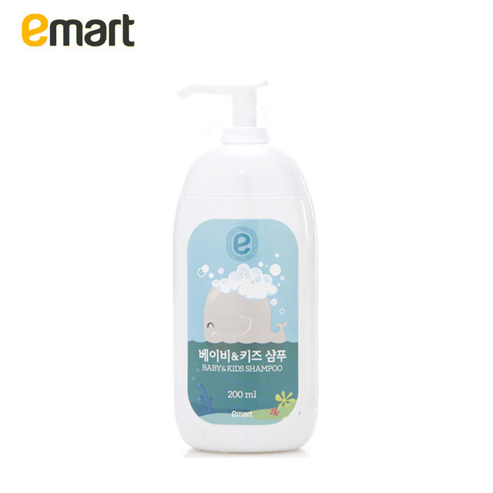 EMART易买得 韩国进口婴儿二合一洗发水温和洁净宝宝沐浴露200ml