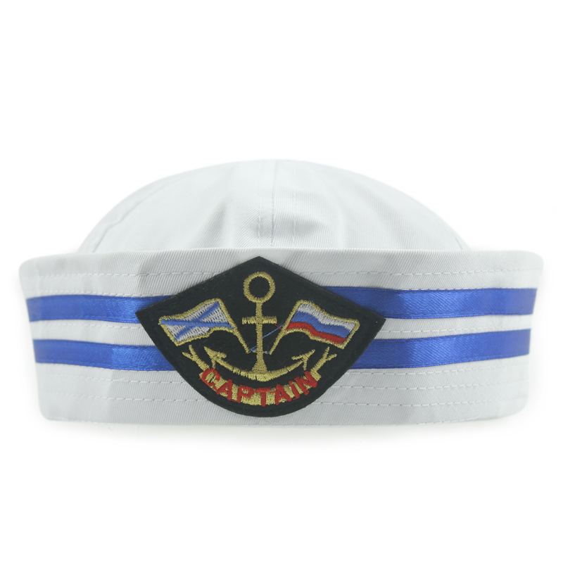 Sailor Cap Navy Cap Uniform Cap Nurse Cap Crew Cap Stage Performance Cap Adult Popeye White Cap