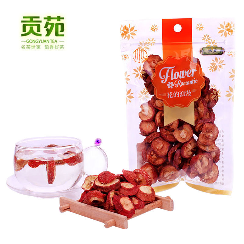 【天猫超市】贡苑 山楂干 山楂片山楂茶花草茶60g/袋