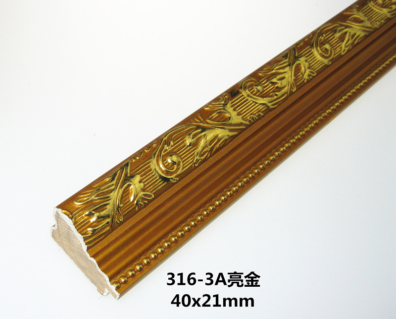 Solid wood line cross embroidered framed line photo frame accessories 316-3A bright gold 120 m wholesale