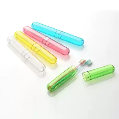 Travel portable high-end anti-bacterial toothbrush protective cover breathable washing toothbrush cover High transparent toothbrush tube 37g