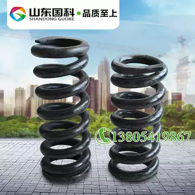 Construction elevator base spring custom lift shock absorber spring cage buffer spring 110*280