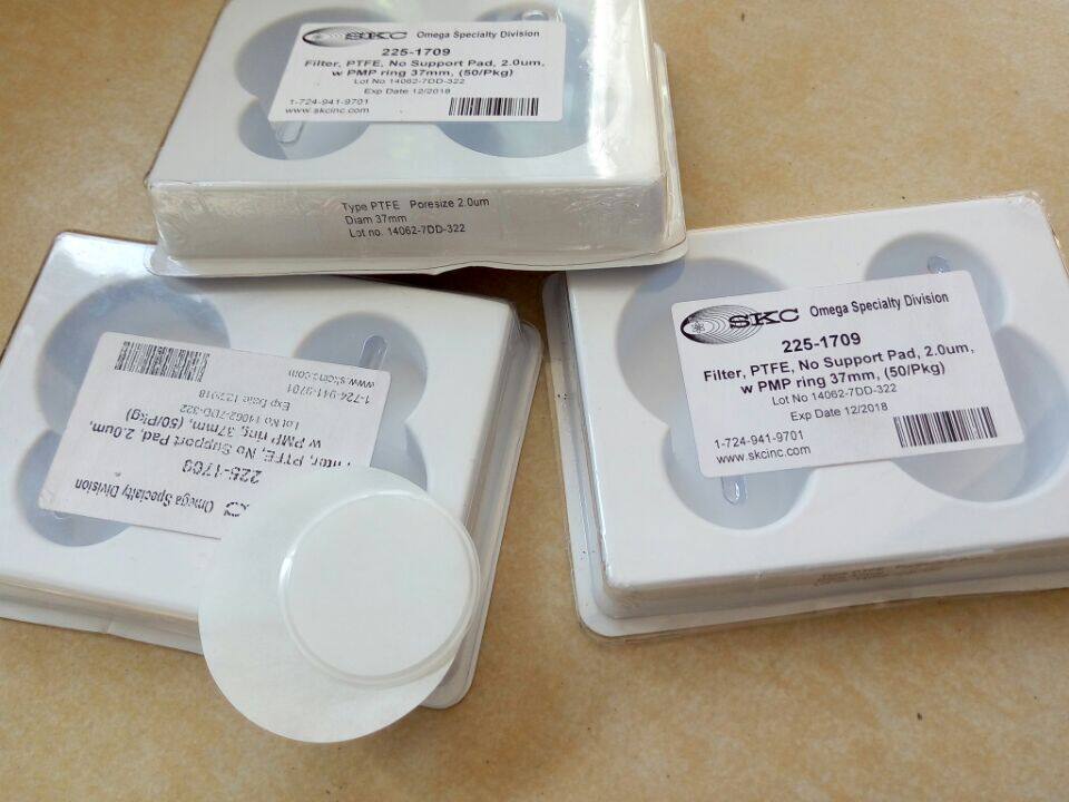 美国SKC 225-1709  PM2.5采样 PTFE滤膜,2.0um,37mm,50片/盒,现货