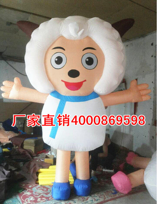 Manufacturer Custom Goat Goat Beauty Goat sheep Lazy Goat Inflatable Cartoon Animation cartoon Cartoon Styling Human Air Mold