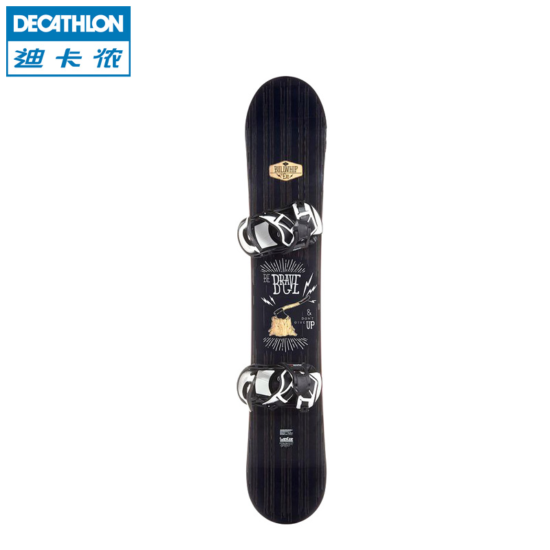 迪卡侬 滑雪运动 男式单板滑雪板 黑色 含固定器 WED'ZE