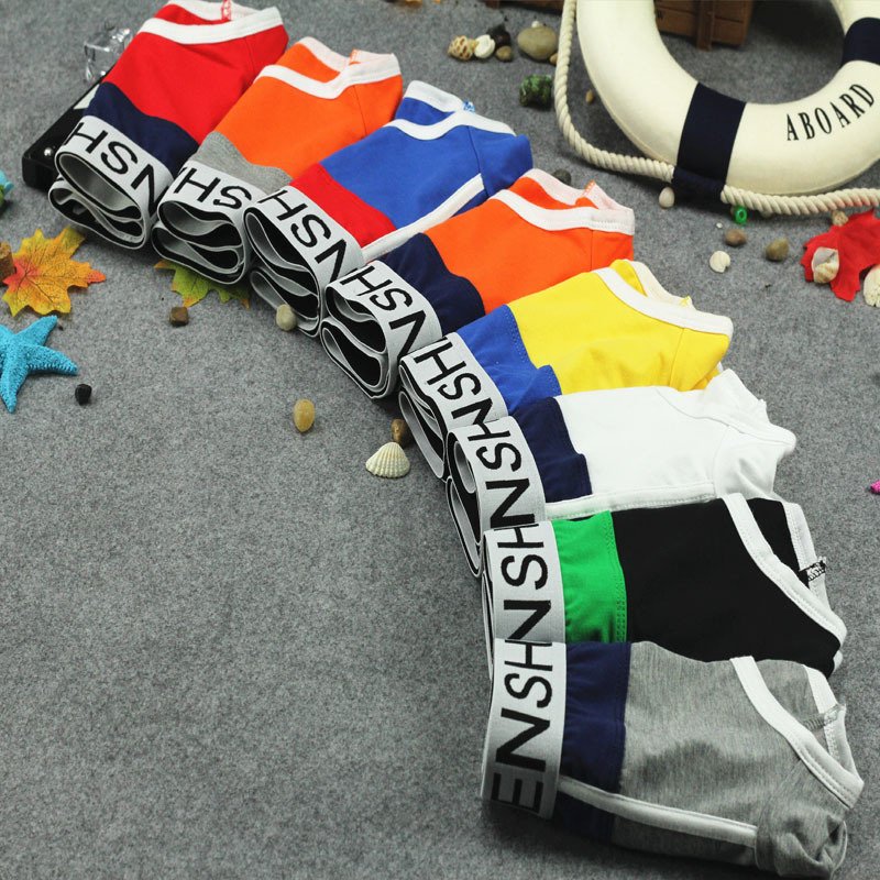 LES handsome T color matching cotton large size sports boxer women's underwear trendy women's underwear tt unisex women's underwear - Taobao