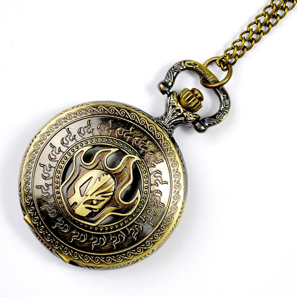 Mid-number fire human head retro quartz Waimeter engraving hollowed-out flap Waimeter 6012