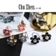 Camellia khăn lụa khóa nữ nhẫn clip vuông khăn choàng khóa khăn choàng đơn giản ngày trâm cài trang sức Hàn Quốc cao cấp kép sử dụng hoang dã