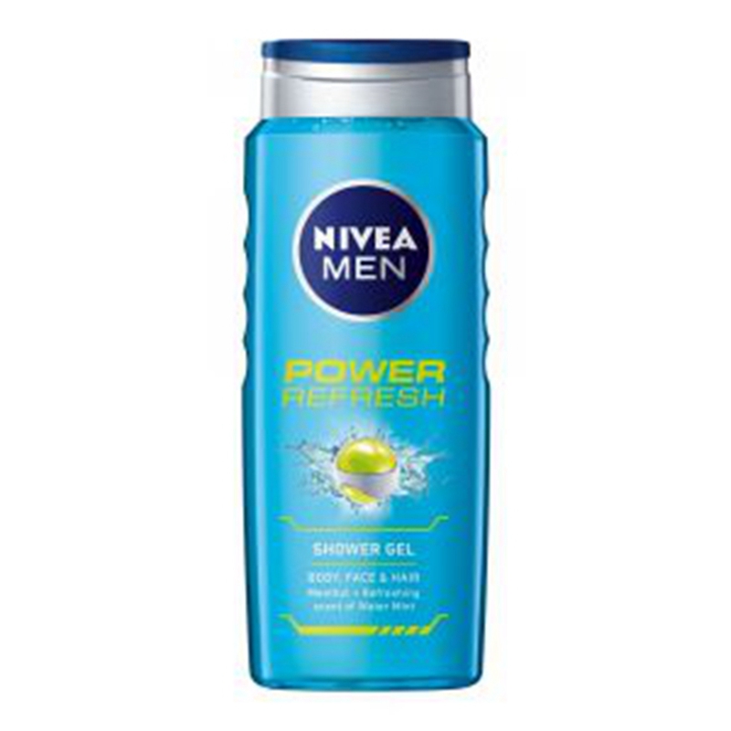 【荷兰直邮】德国妮维雅男士薄荷味清爽身体头发淋浴啫喱500ml