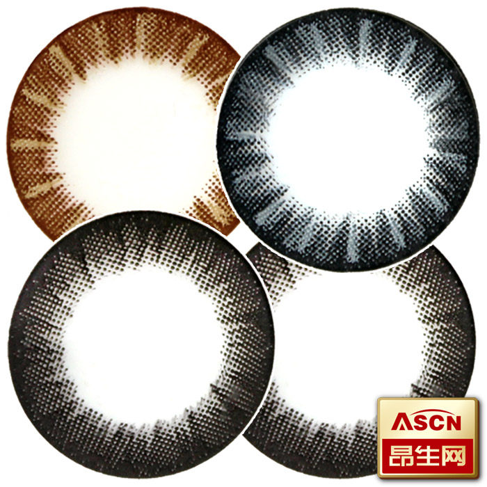 买2盒送精美镜盒 海昌美瞳月抛隐形眼镜彩色混血大小直径2片装TF