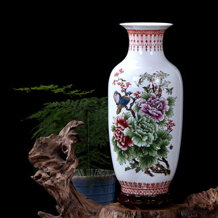 Jingdezhen ceramics size vase furnishing articles dried flower arranging flowers sitting room adornment mesa contracted household spending