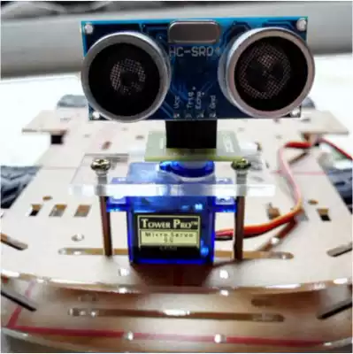 9g servo ultrasonic module fixing bracket Fixing seat Robot ultrasonic module fixing seat frame