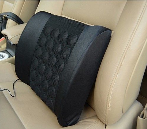 汽车后背靠垫 车座腰靠垫 车载腰垫 电动按摩腰靠垫 车用腰部支撑