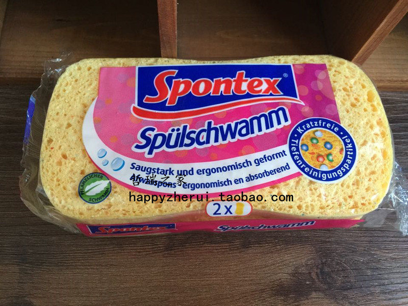German Spontex Multi-Purpose Sponge for Washing Dishes and Pots Is Better Than the Old Loofah, with a Soft Feel and Absorbs Water Well in the Steamer