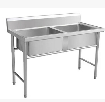 Stainless steel double star sink sink sink Vegetable sink drain pool Cut fish drain one-piece