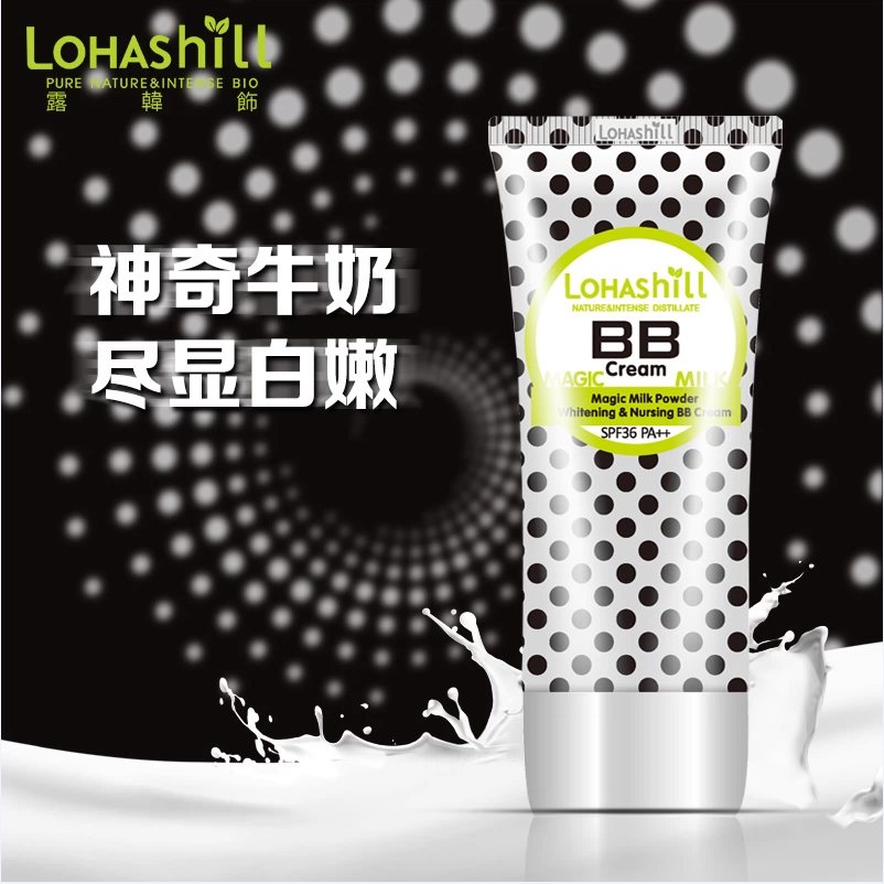 lohashill bb cream Hàn Quốc chính hãng Luhan trang trí ma thuật sữa bột bb cream dưỡng ẩm che khuyết điểm - Kem BB