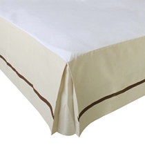 Customizable size high-end polyester cotton canvas non-slip bed skirt Hotel hotel special bed skirt factory direct store