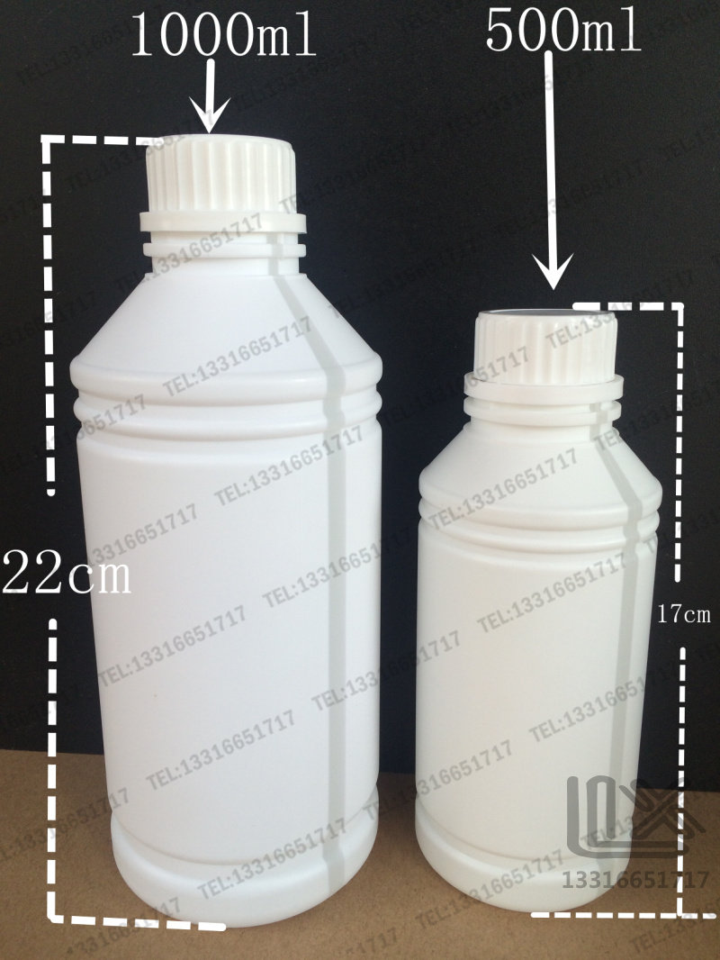 1000ML 带透明线 化工瓶 墨水瓶 液体瓶 塑料瓶 分装瓶 聚乙烯瓶