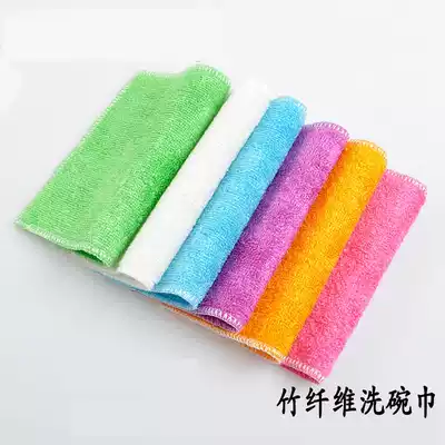 Large thickened dish bamboo fiber increase not contaminated with oil lint-free detergent cloth dish towel ca zhuo bu