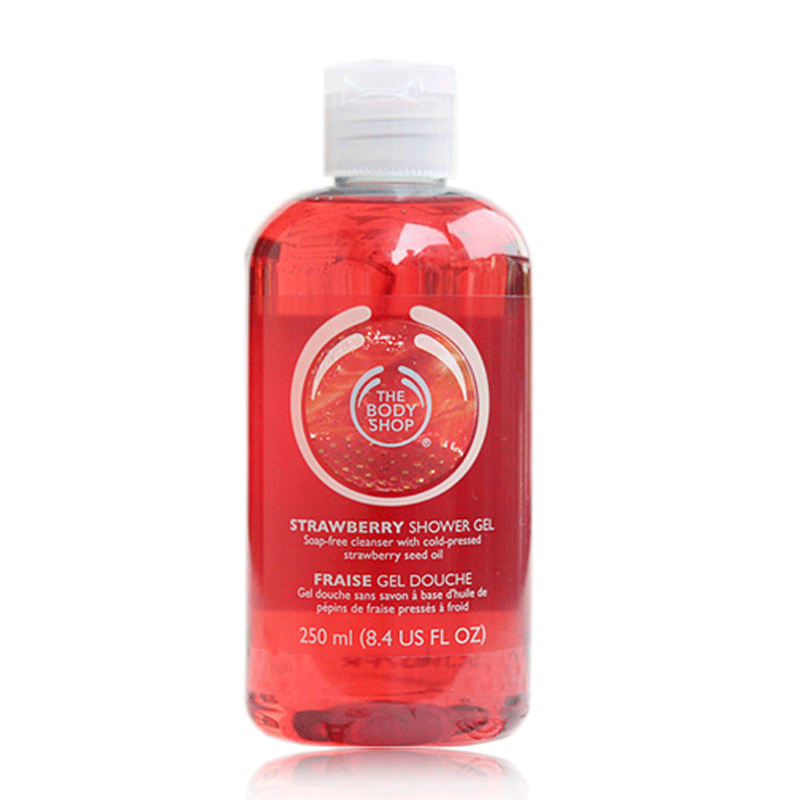 The body shop/美体小铺草莓嫩白沐浴露250ml