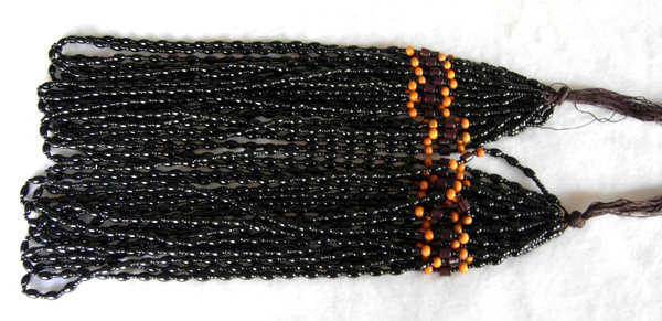 Black Needle Stone Jade Pendant Beads Rope Ornament Pendant Bead Pearl Rope Stone Jade Pendant Beads Rope