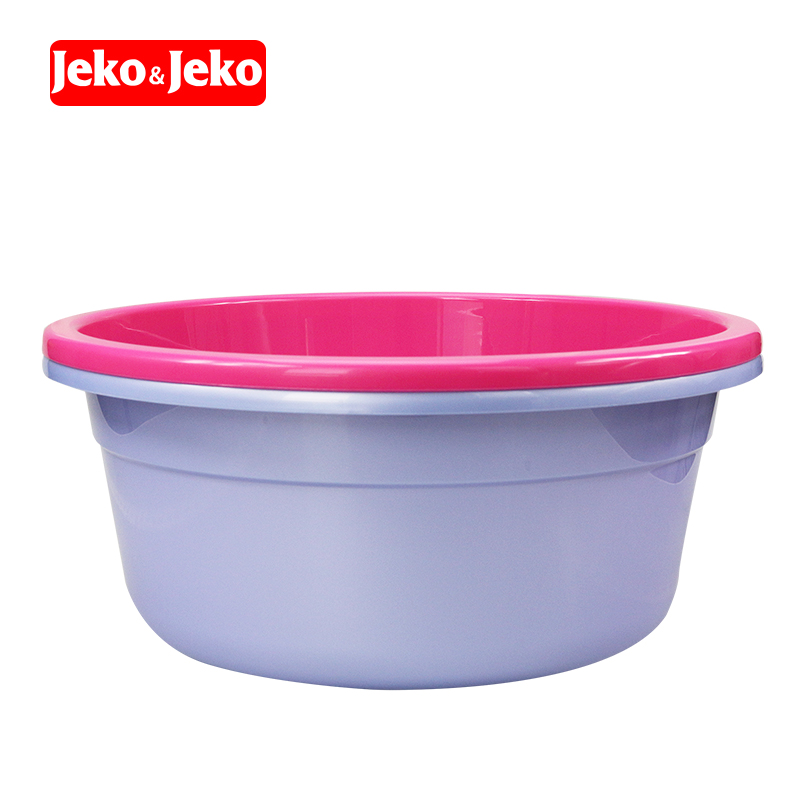 Jeko＆Jeko 40cm深形塑料洗脸盆 洗衣盆 泡脚盆 洗漱盆颜色随机