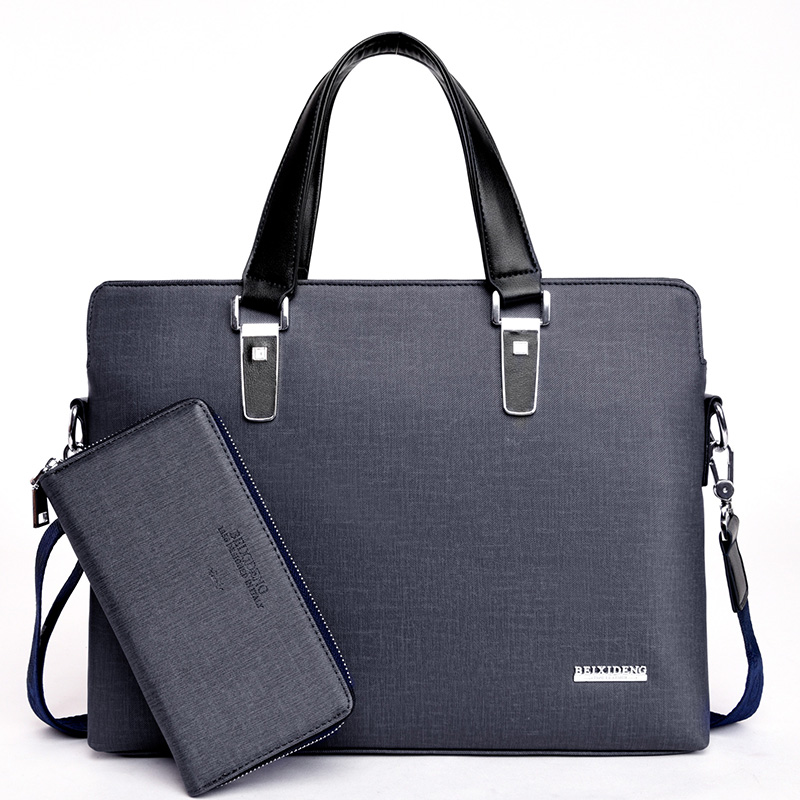 Delivery Handbag Men's Bag Business Package Inclined Satchel Handbag Crosswalk Single Shoulder Bag Men's Leisure Briefcase Men's Bag Wave