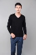 Mùa thu và mùa đông mới áo len cashmere trắng tinh khiết áo thun nam cổ chữ V áo len thanh niên tự canh sát áo len dệt kim ấm áp - Áo len Cashmere