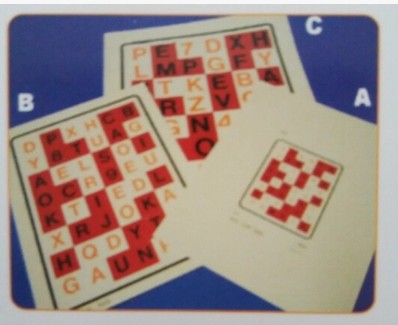 Anti-suppression de-inhibition card Weak View Training Sweep Exercise Book Eccentric Ring Melt Like Card Concentric Circles Card