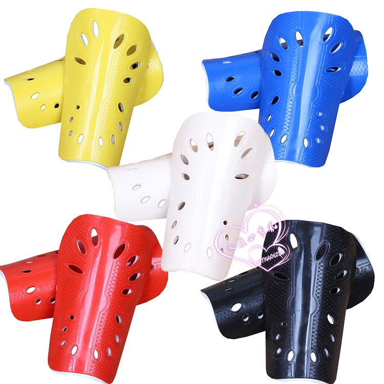Specialized sports gear with hole breathable direct plug - in teen children and adult hard football leg protective plate