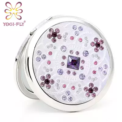 Yagerfi 520 gift portable folding portable small makeup mirror fashion personalized custom lettering creative lettering