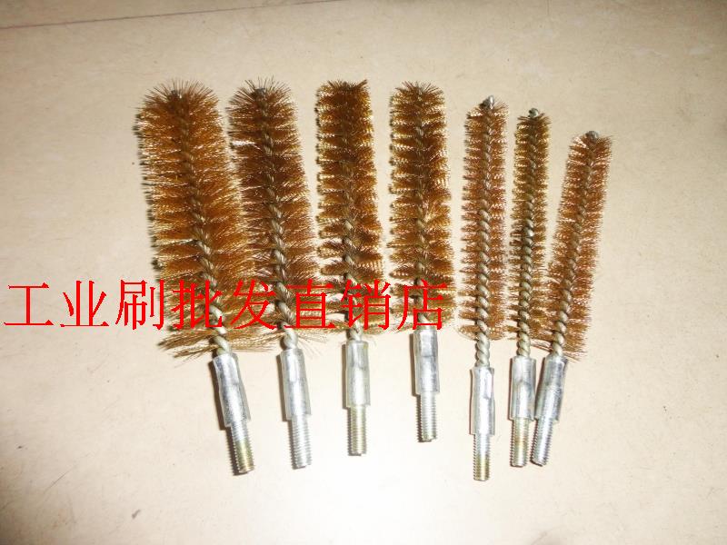 Industrial Brush Brass Wire Brush Rust Brush Copper Tube Brushed Polished Brush Brass Wire Brush Round Brass Wire Brush Duct Brush