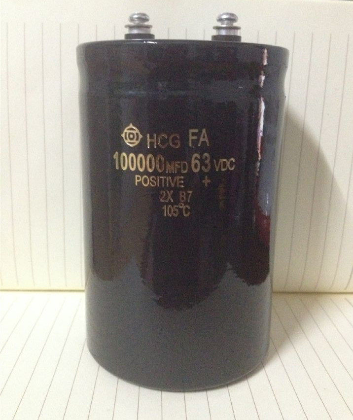 Recommended Promotion Japan Hitachi Screw Foot 63V100000UF Fever Audio Filter Aluminum Electrolytic Capacitor