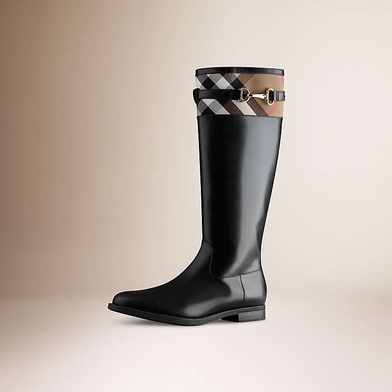 BURBERRY/博柏利House 格纹装饰马靴 39531531