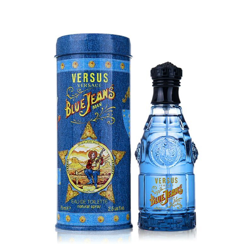 Versace范思哲Blue Jeans蓝色牛仔可乐男士中性香水75ml