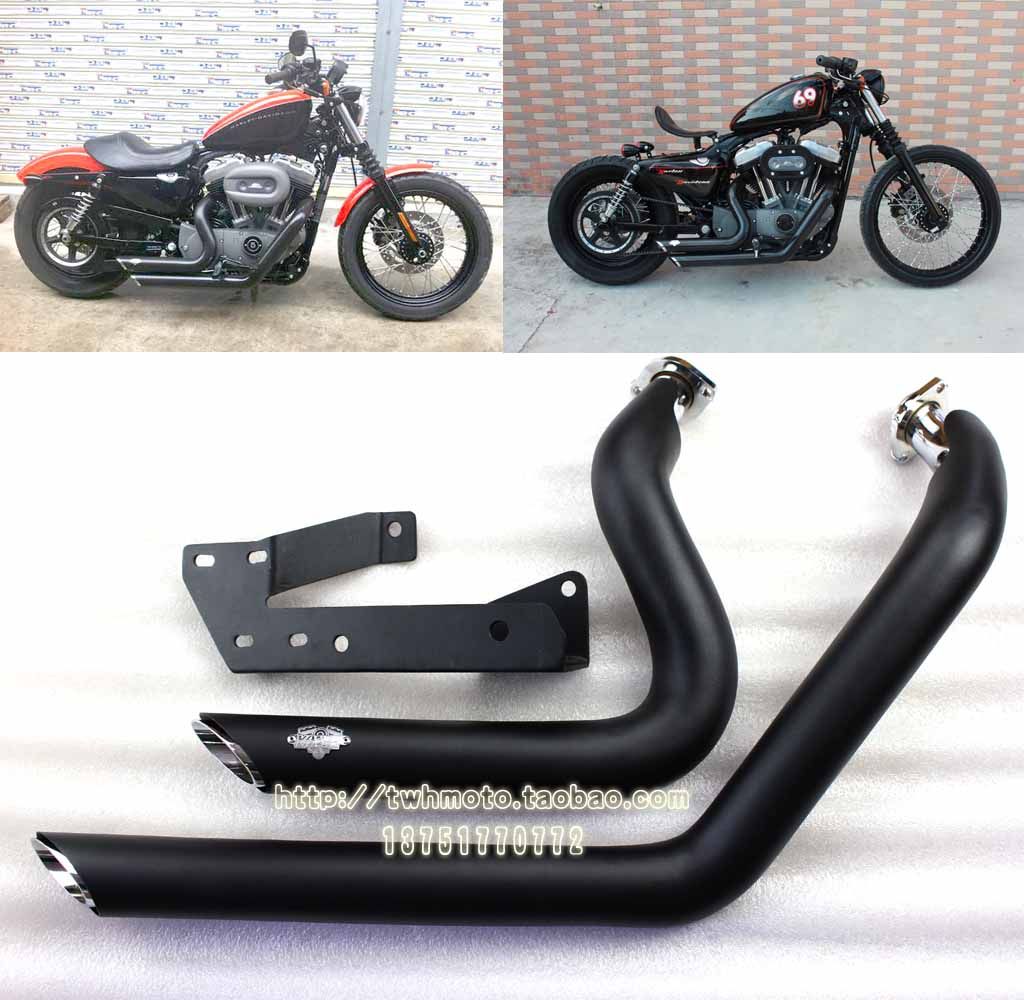 Suitable for Harley American VANCE & HINES VH exhaust XL883 XL1200 14-15 year modified exhaust pipe