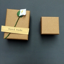 Vintage ring box Kraft paper ring box Necklace box Exquisite dice Ann red bean box