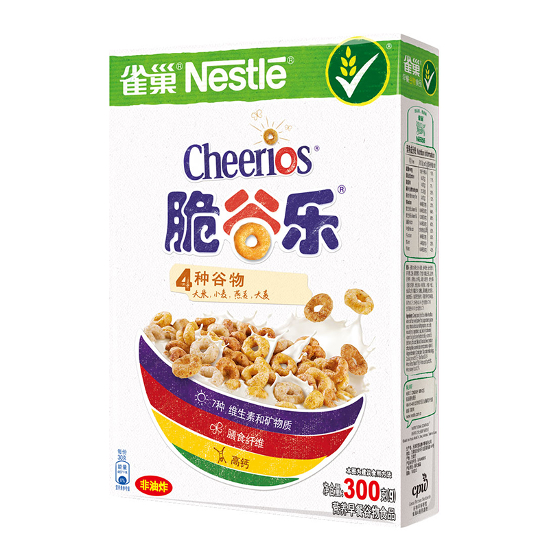 【天猫超市】雀巢谷物早餐 脆谷乐 冲调 冲饮 饼干 麦片 300g/盒