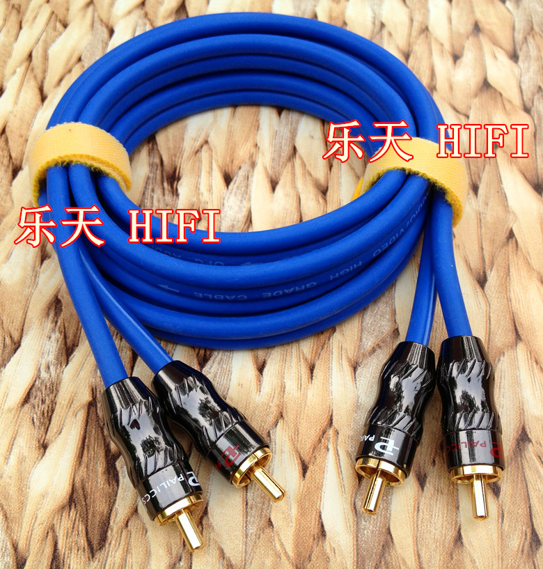 High fidelity AV audio line double lotus head signal line 2 RCA gallvan cave the fever audio line extended line