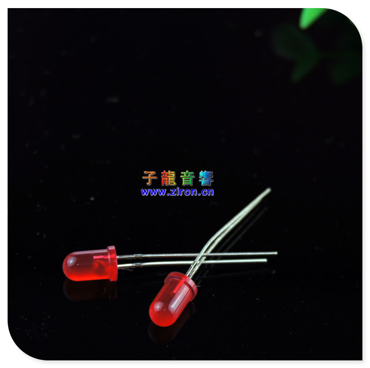 LEDLED lamp 5MM round head red red light transparent lamp beads 1 yuan 10 short feet