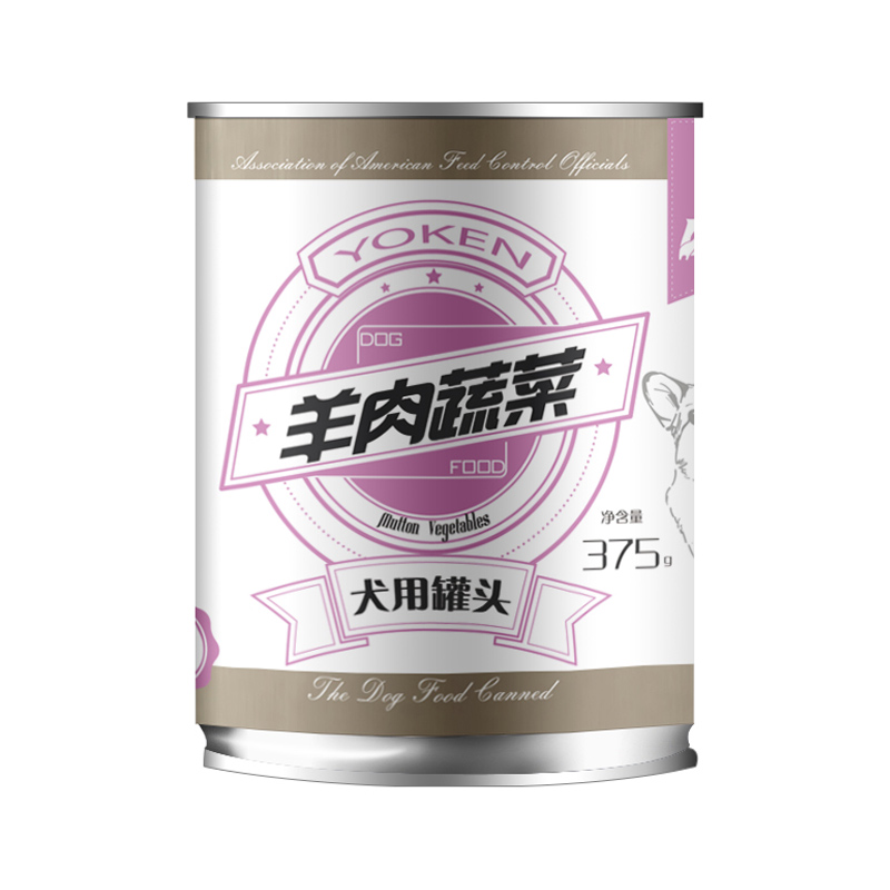 波奇网宠物狗零食泰迪金毛零食狗罐头湿粮包羊肉蔬菜狗罐头375g