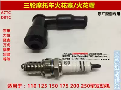 Zongshen Futian five-star tricycle motorcycle accessories spark plug 110 125 150 200 250 Spark plug