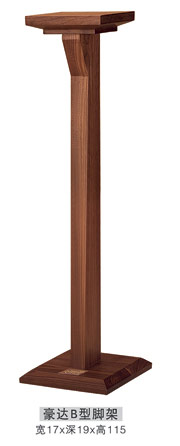 Jazz rack Haoda B speaker bracket black walnut solid wood surround tripod log speaker rack