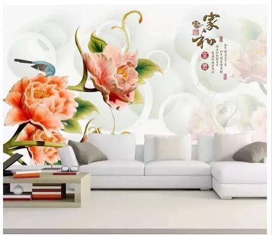 3D high-definition printing background wall UV waterproof fireproof plate film and film wall Xuanguan Custom