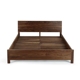 MUMO phía Mexico thẳng giường gỗ đen walnut sồi đỏ giường gỗ rắn giường đôi - Giường giường tầng giá rẻ Giường
