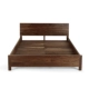 MUMO phía Mexico thẳng giường gỗ đen walnut sồi đỏ giường gỗ rắn giường đôi - Giường giường xếp hàn quốc Giường